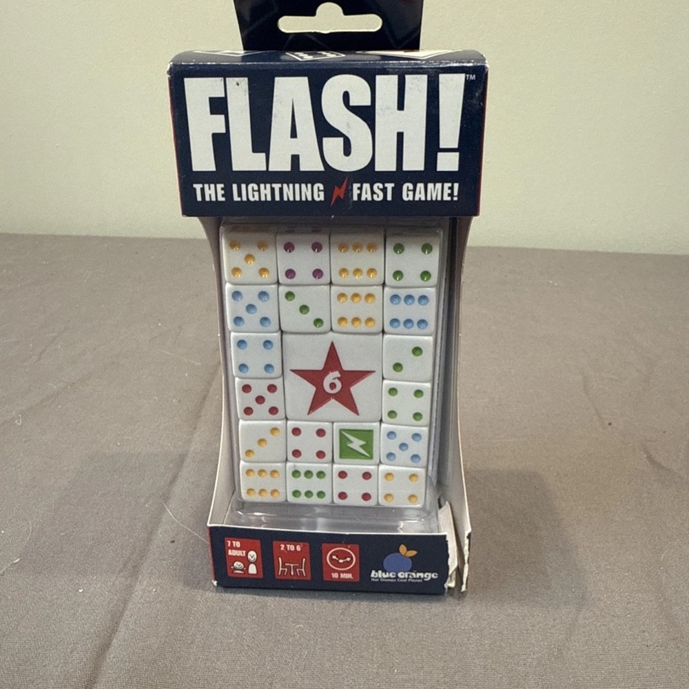 FLASH! THE LIGHTNING FAST GAME- NEW Dice Game Vintage 2012 Never Opened